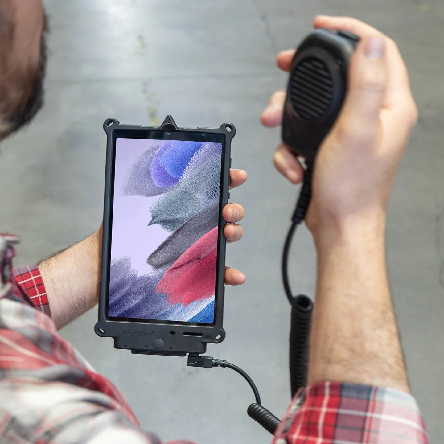 RAM GDS Tough-Dock Klein VALOR PTT Vehicle Bundle for Tab A7 Lite 8.7