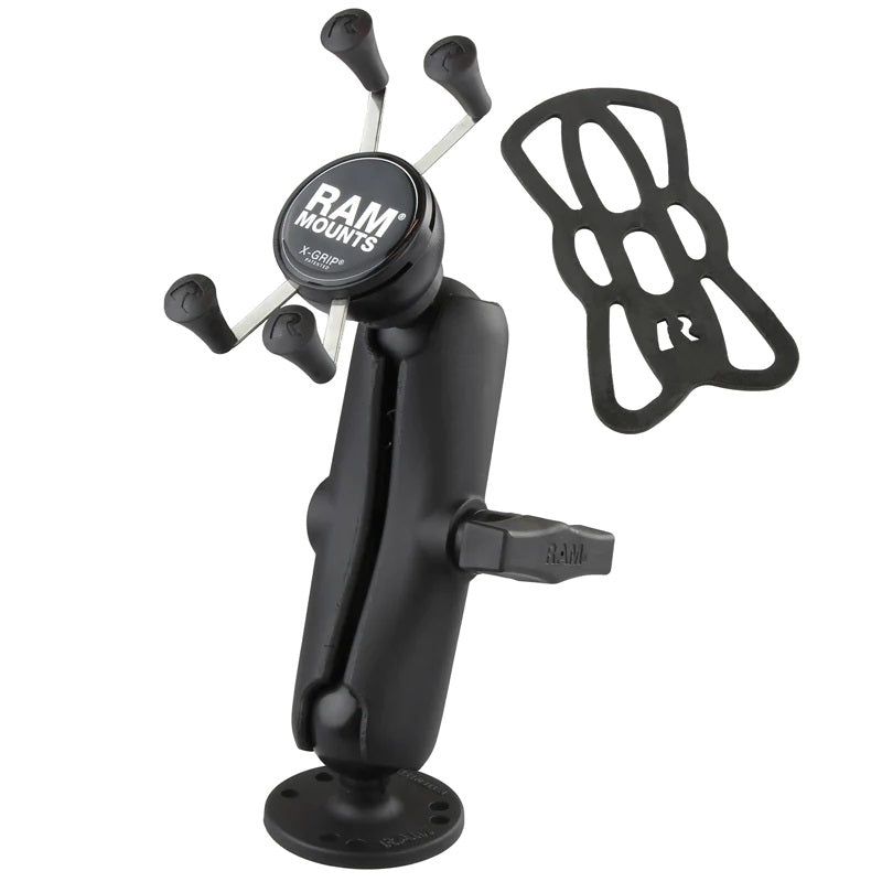 RAM® X-Grip® Universal Phone Holder with Flat Surface C-Size Mount (1.5" Ball)