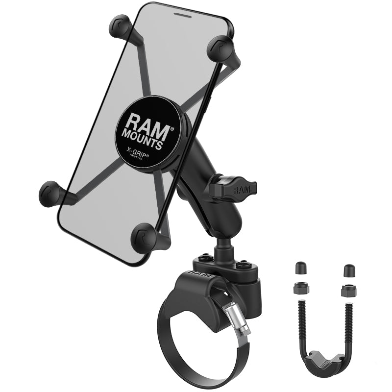 RAM X-Grip Large Phone Mount for ATV/UTV Roll Bars & Handlebars – Heavy-Duty Universal Off-Road Phone Holder