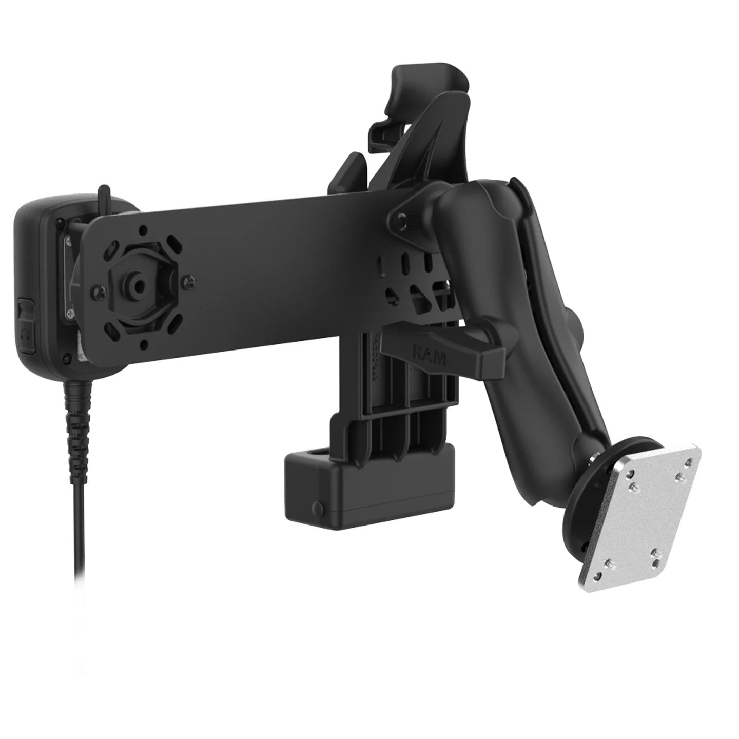 RAM GDS Uni-Conn PTT Remote Speaker Mic Bundle for Kodiak – Rugged PoC Communication Dock System