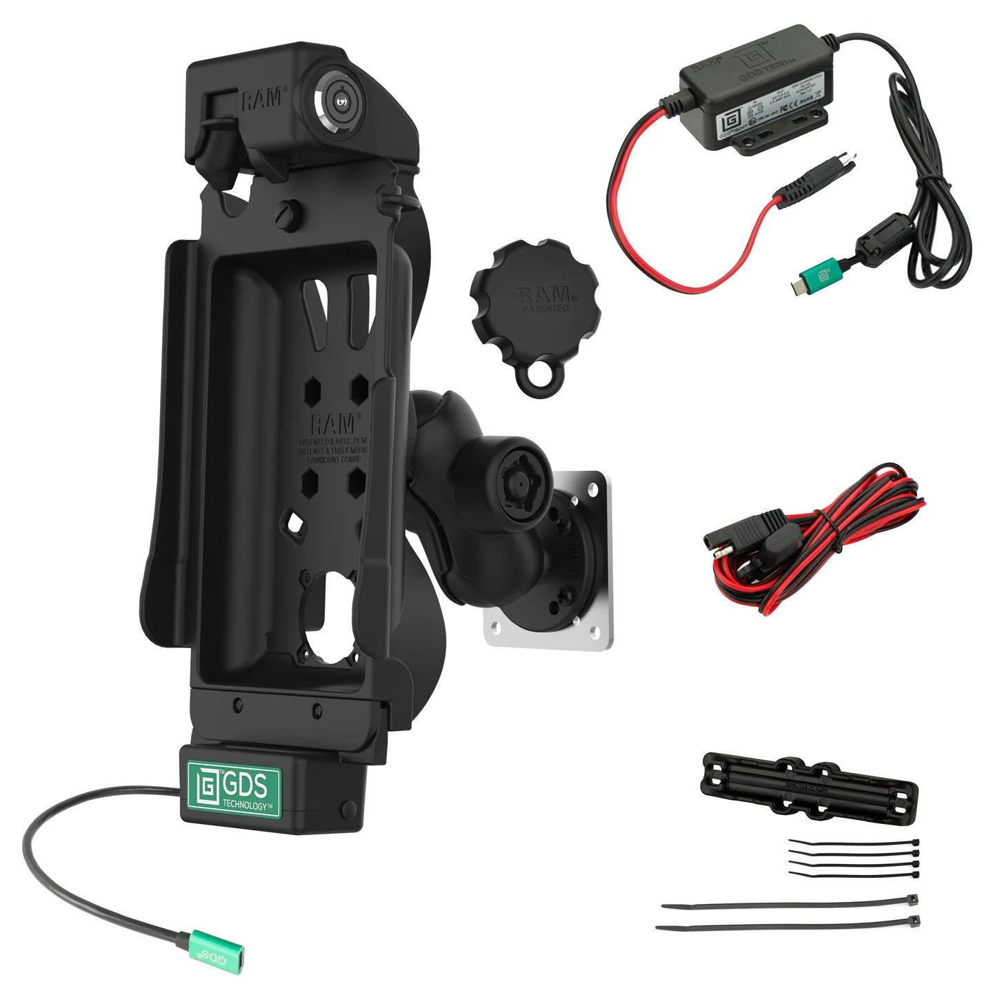 RAM GDS Tough-Dock Locking Vehicle Bundle for Samsung Tab A7 Lite 8.7"