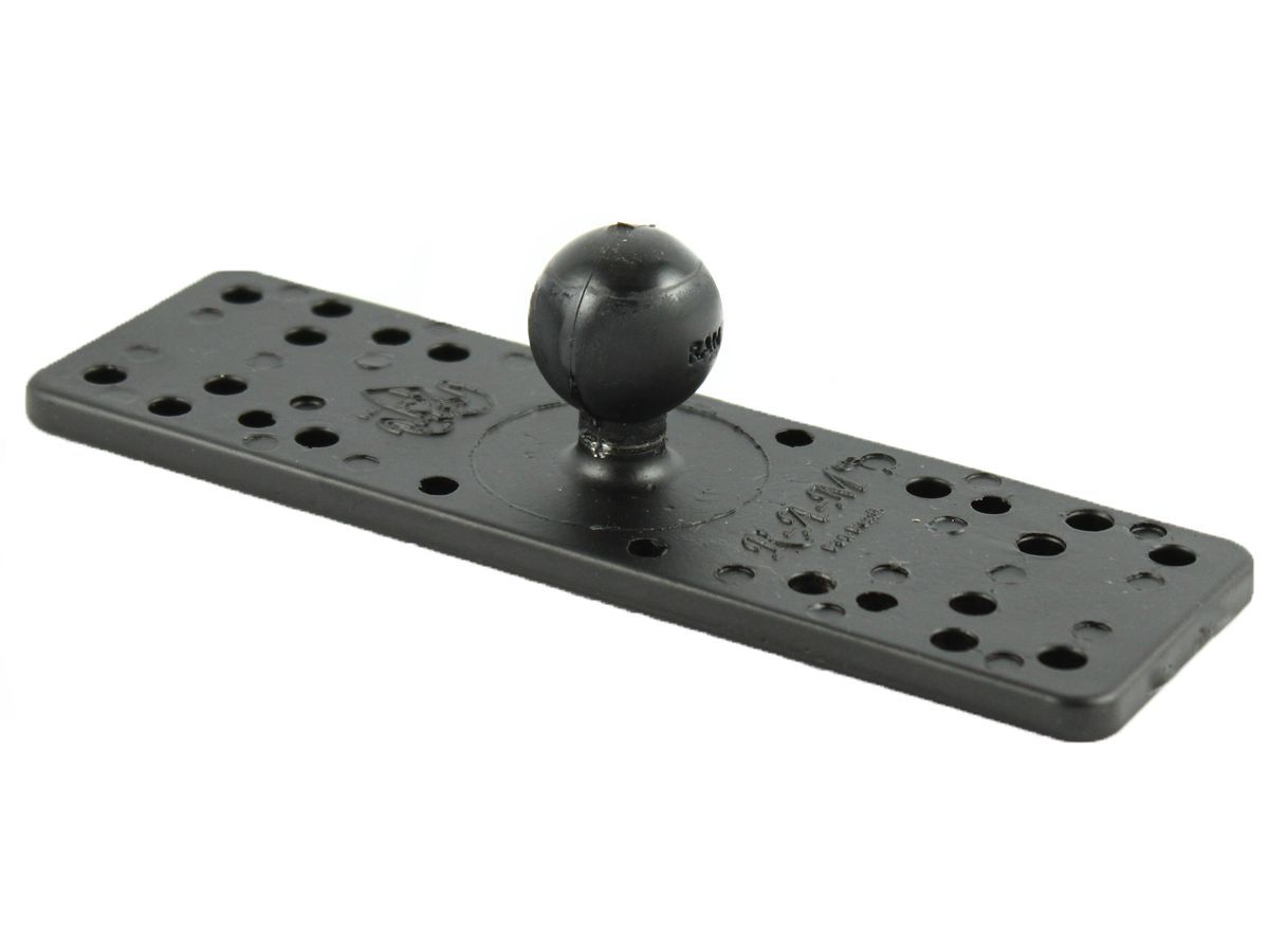 RAM Mount 6.25" x 2" Universal Marine Electronics Base Plate with 1" Ball