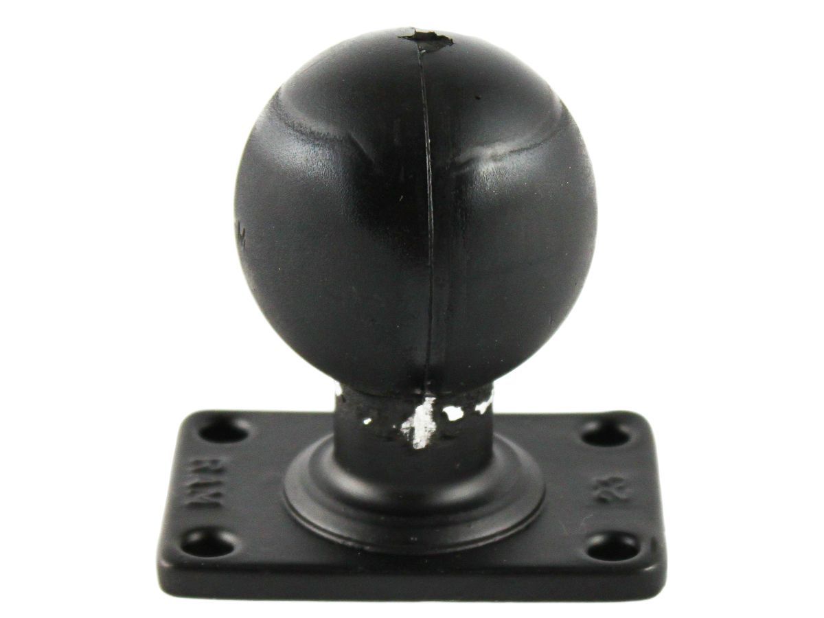 RAM 2" x 3" Rectangular Aluminum Base with 2.25" Rubber Ball
