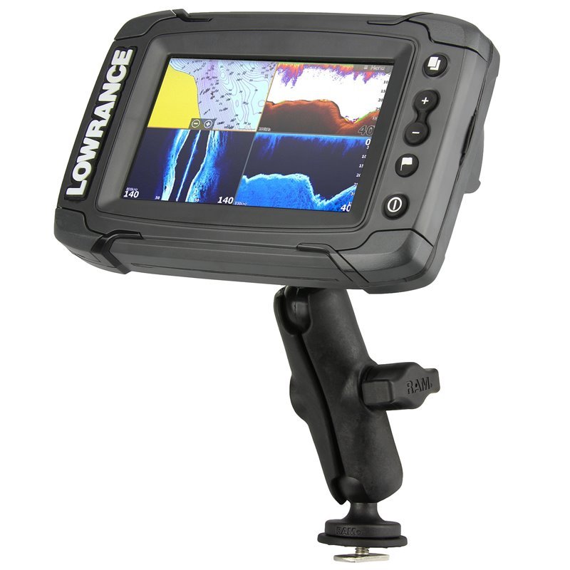RAM 1" Track Ball Mount for Lowrance Elite-4 & Mark-4 Fishfinders