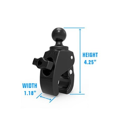 RAM Tough-Claw Small Clamp Handlebar with 1" Ball
