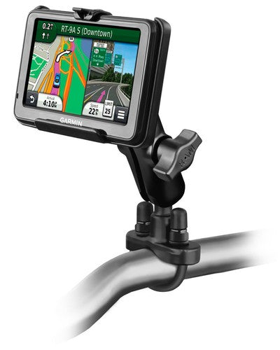RAM 1" Ball Handlebar Mount with U-Bolt for Garmin nuvi 200W Series and More