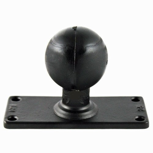 RAM 2" x 5" Rectangular Aluminum Base with 2.25" Rubber Ball