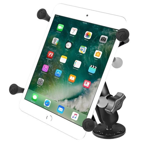 RAM® X-Grip® Drill-Down Tablet Mount for 7"–8" Devices | Heavy-Duty AMPS Base