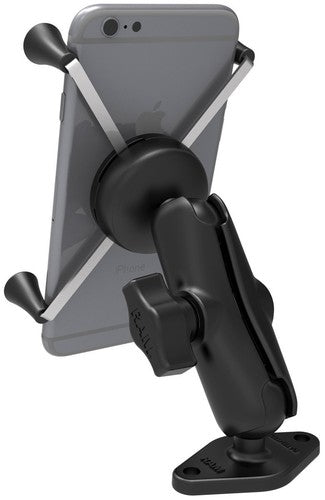 RAM X-Grip Large Phone Mount with Drill-Down Base for Cars, Trucks & Construction Vehicles & More