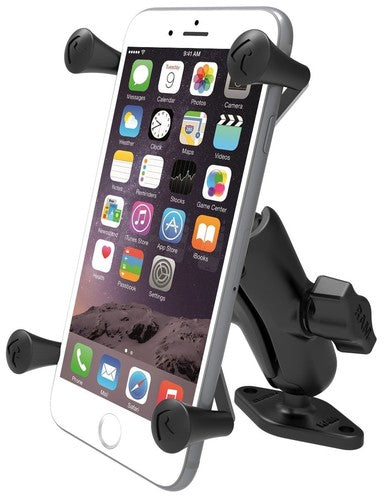 RAM X-Grip Large Phone Mount with Drill-Down Base for Cars, Trucks & Construction Vehicles & More