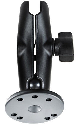 Ram Medium Double Socket Arm with Round Base and 1" Ball