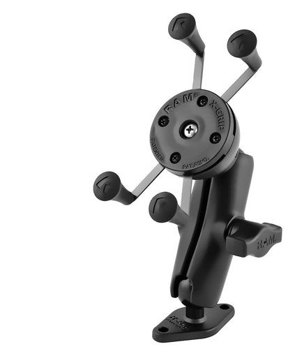 RAM® 1" Ball Drill-Down Mount with Diamond Base & X-Grip Phone Holder | RAM-B-102-UN7U