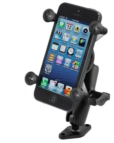 RAM® 1" Ball Drill-Down Mount with Diamond Base & X-Grip Phone Holder | RAM-B-102-UN7U