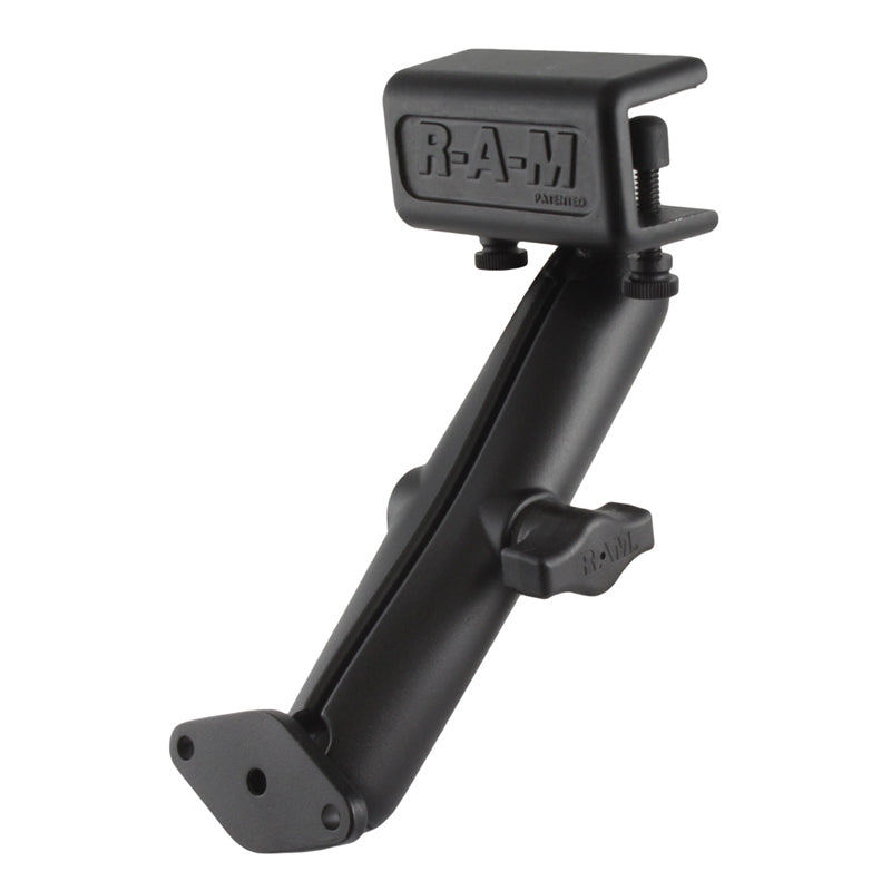 RAM 1" Ball Glare Shield Clamp Long Mount with Diamond AMPS Base