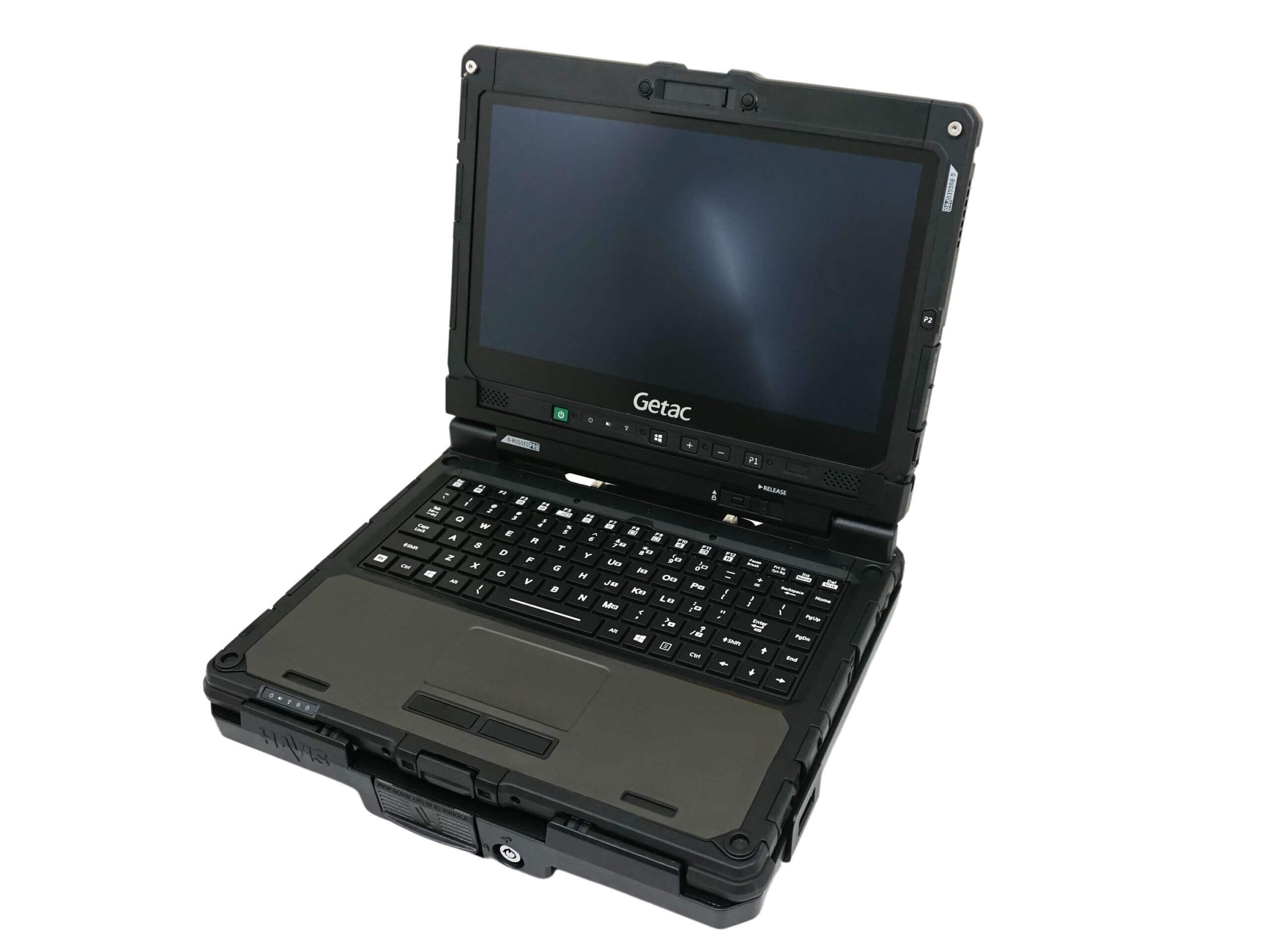 Havis Docking Station Package for Getac K120 Convertible Laptop with Pass-Thru Antenna Connections & Screen Support
