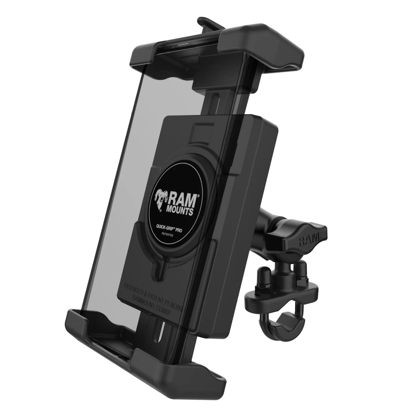 RAM® Quick-Grip™ Pro XL Phone U-Bolt Mount for Handlebars – Short Arm