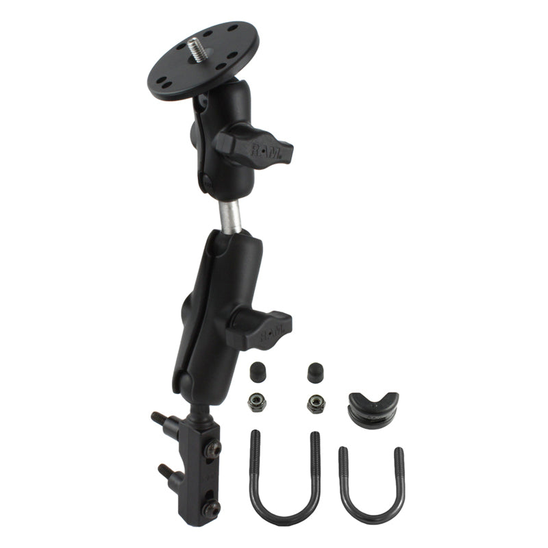 RAM Clutch / Brake Mount with 1/4"-20 Studded Plate and Double Ball Adapter