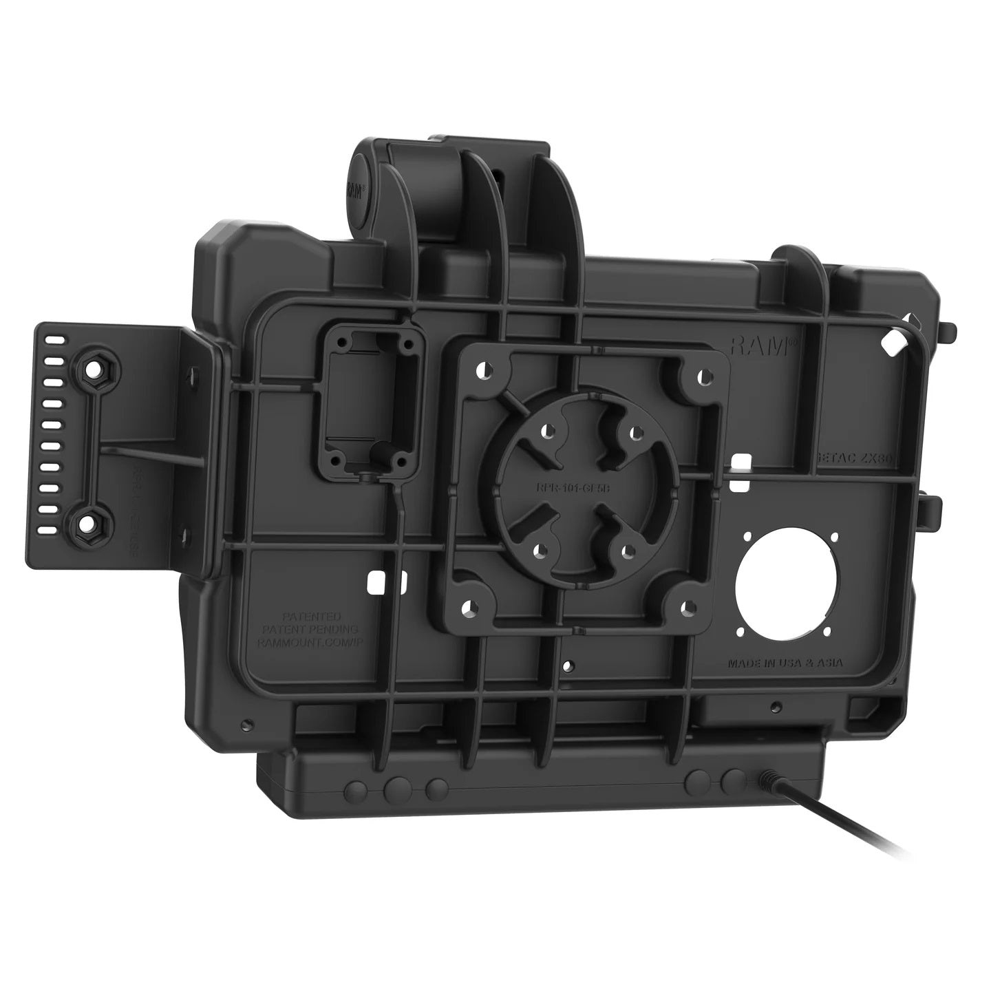 RAM Form-Fit Powered Dock with Charging Connector for Getac ZX80 Rugged Tablet