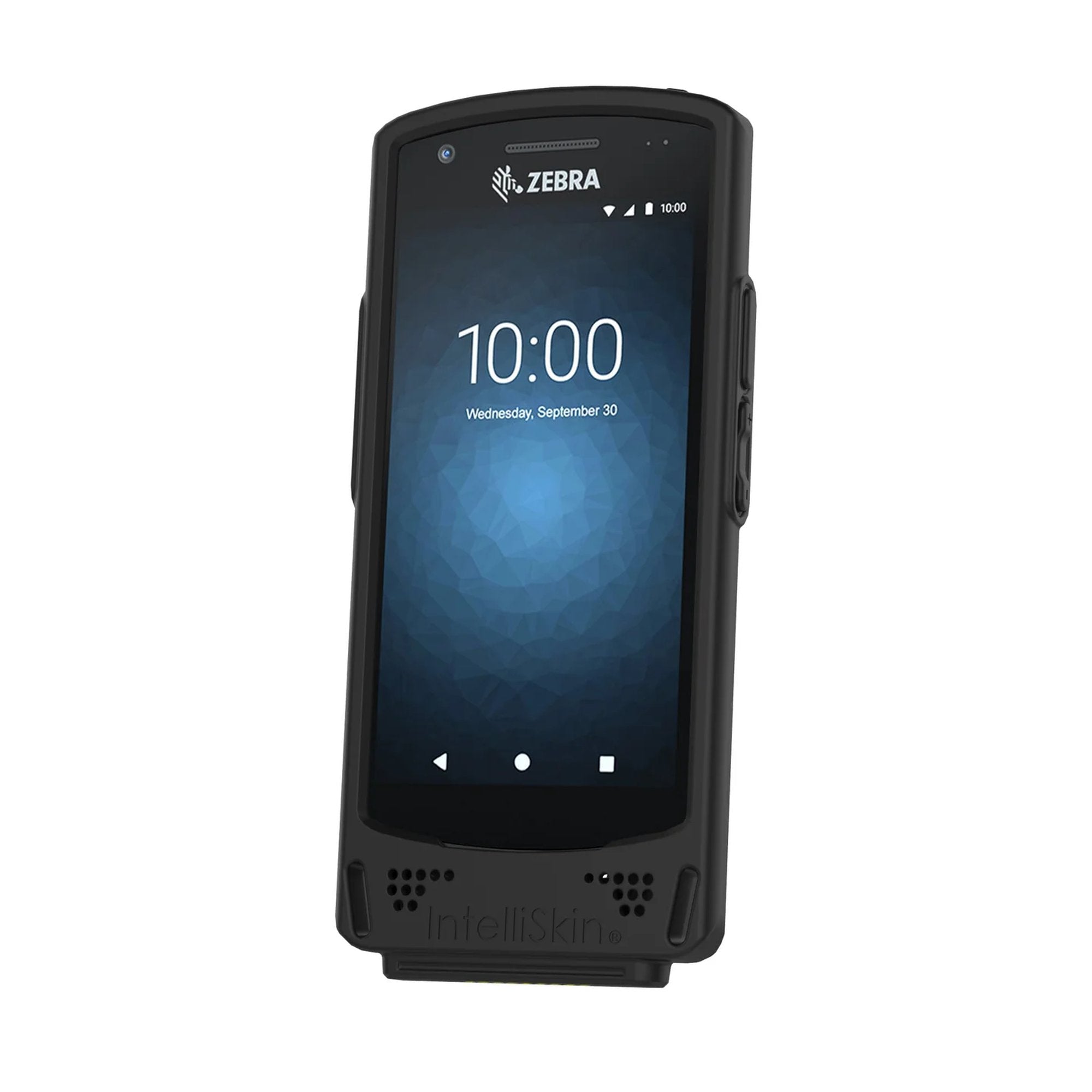 RAM IntelliSkin Next Gen protective case installed on Zebra EC50 and EC55 mobile computer, front view