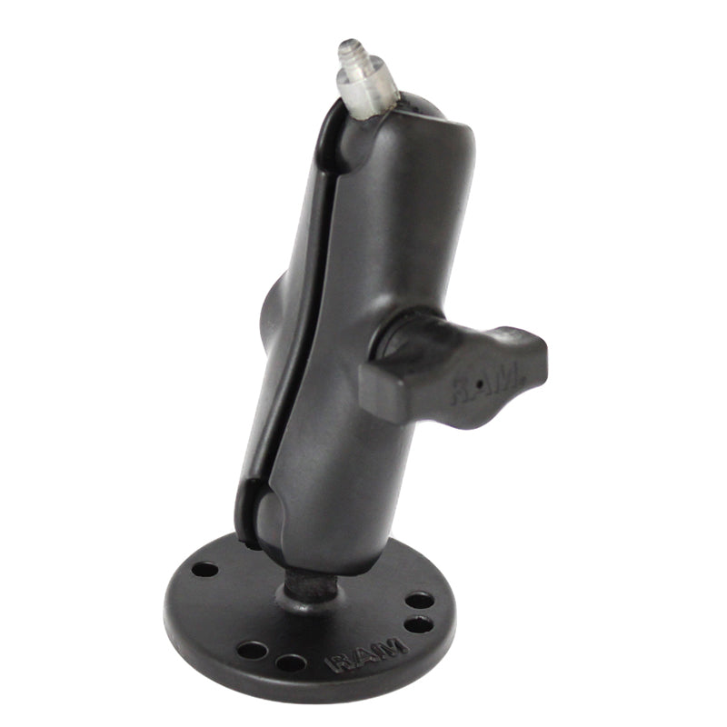 RAM Drill Down Mount with Round base and 1/4"-20 Threaded Stud