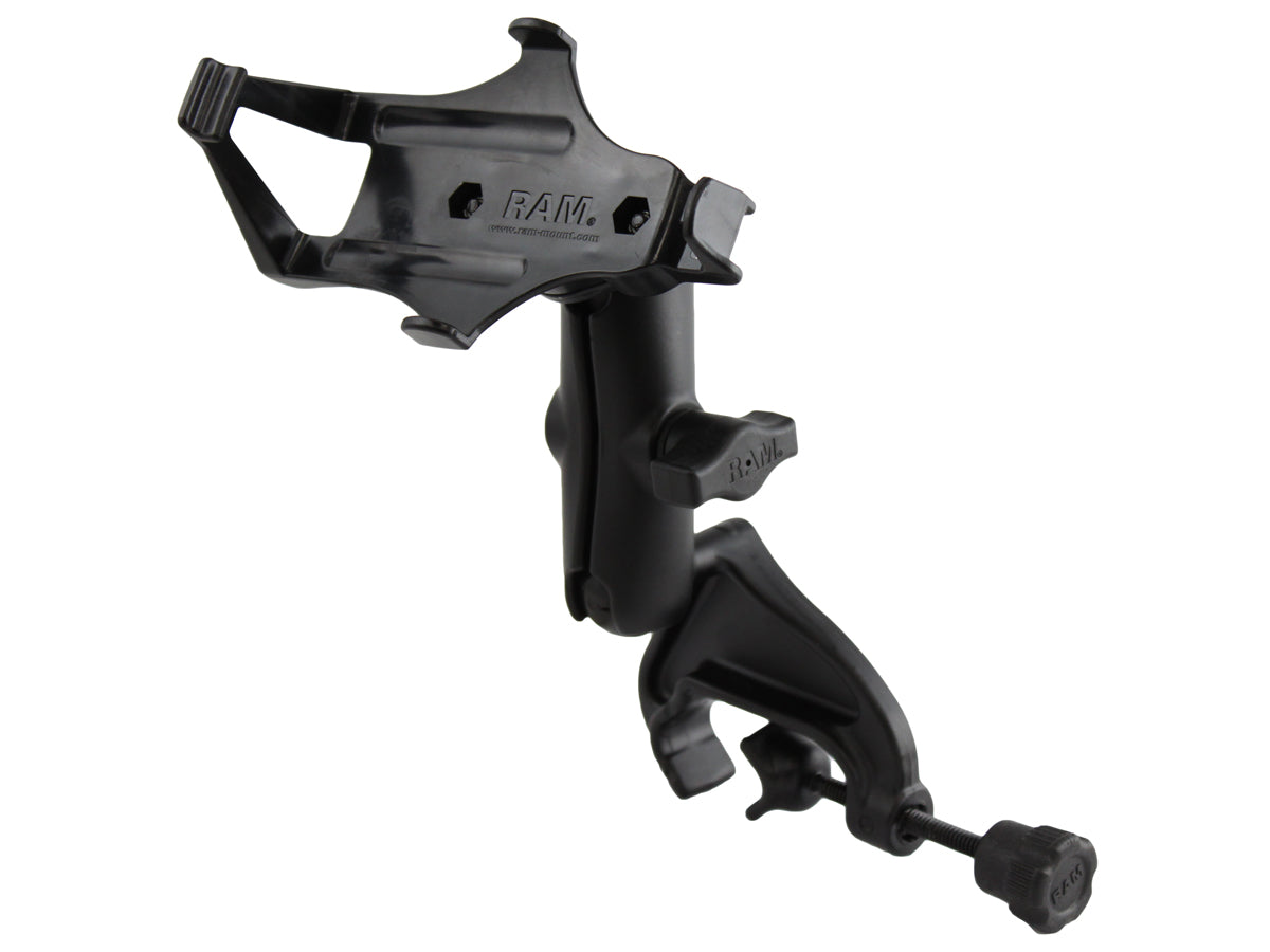 RAM® Double Ball Yoke Clamp Mount for Garmin GPSMAP 176–496 | Aluminum Rail Mount