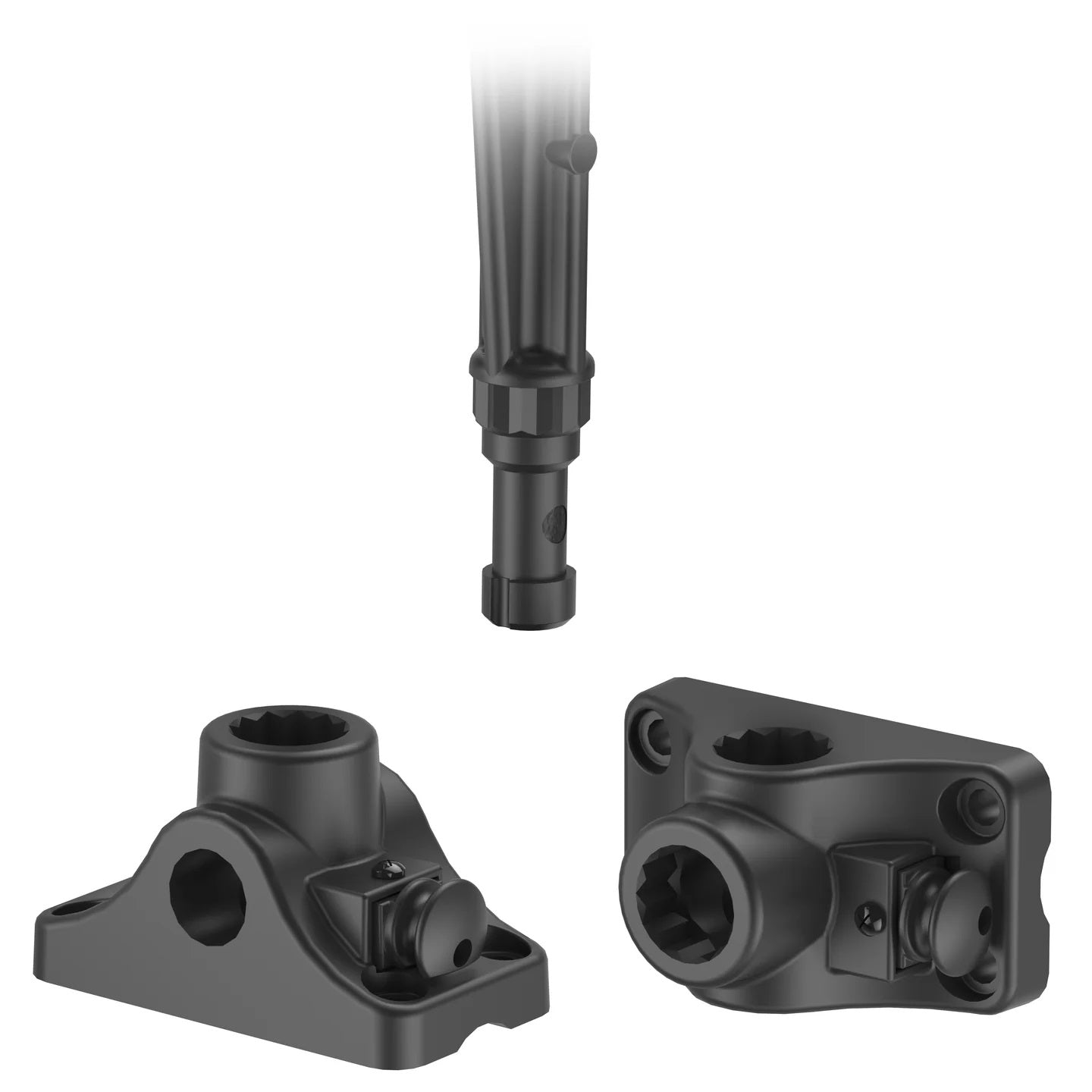 RAM ROD Combo Bulkhead / Flat Surface Base for Spline Posts