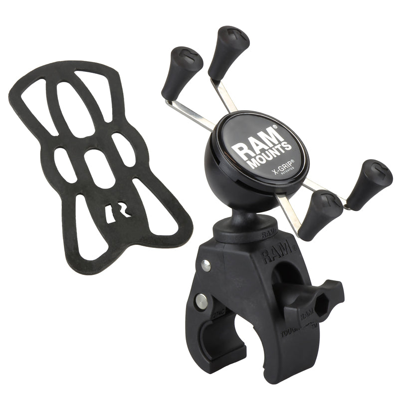 RAM X-Grip® Universal Phone Mount with Snap-Link Tough-Claw | Rugged Handlebar & Rail Smartphone Holder