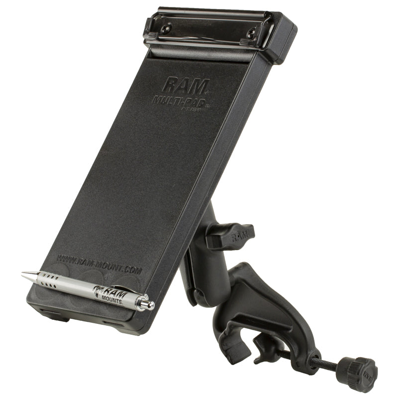 RAM Yoke Clamp Mount with Multi-Pad Universal Notepad Holder