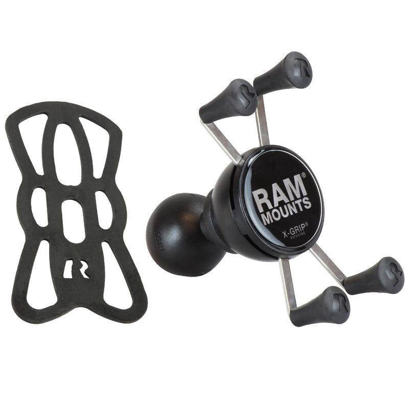 RAM X-Grip Universal Phone Holder – 1.5" C-Size Ball | Rugged Vehicle & Motorcycle Phone Cradle