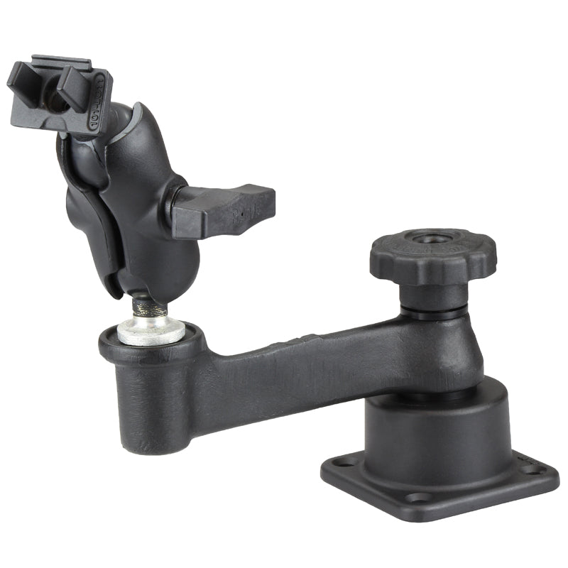 Fish Finder Mount – Drill-Down Swing Arm with Lowrance Adapter | RAM Mounts