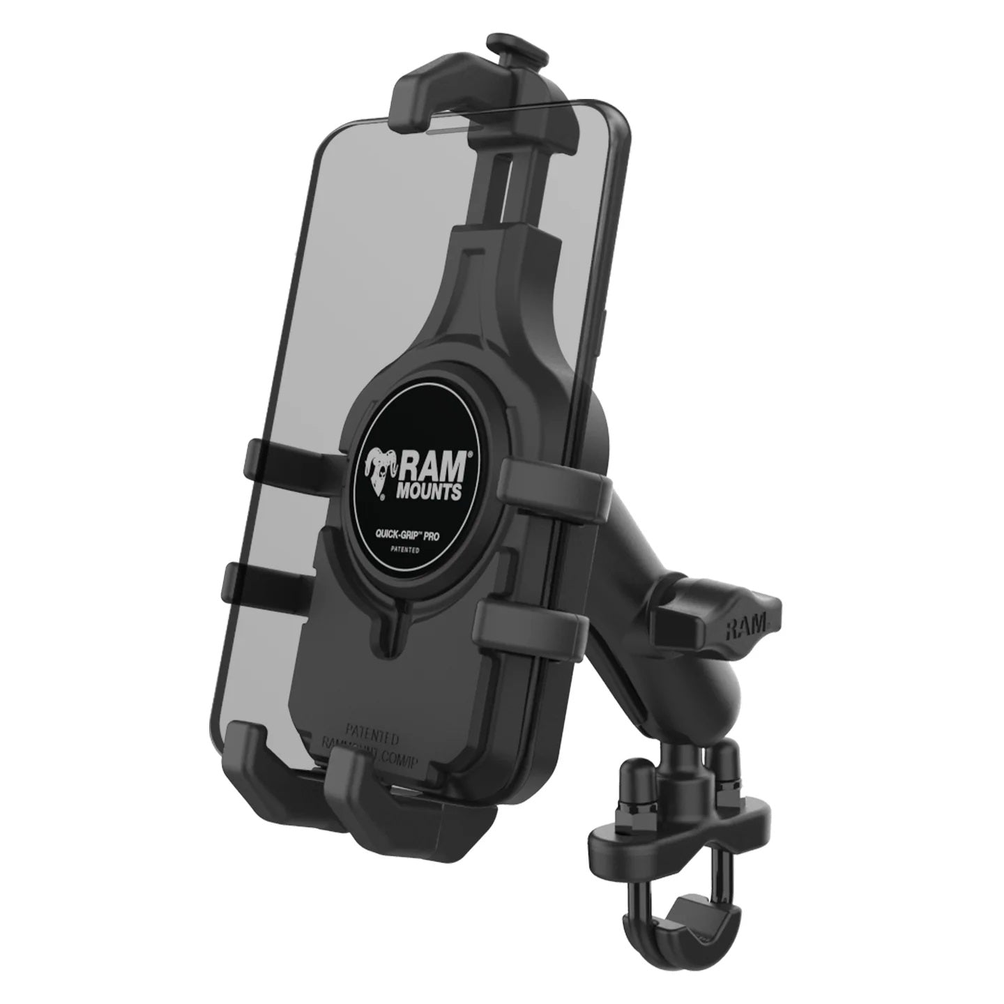 RAM Quick-Grip Pro Motorcycle Phone Mount Kit with U-Bolt Handlebar Base – MagSafe-Ready