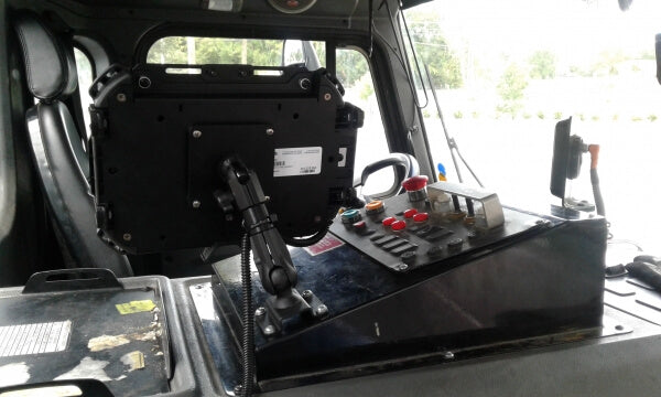 Havis Rugged Articulating Dual Ball Drill Down Mount with 75mm VESA Plate