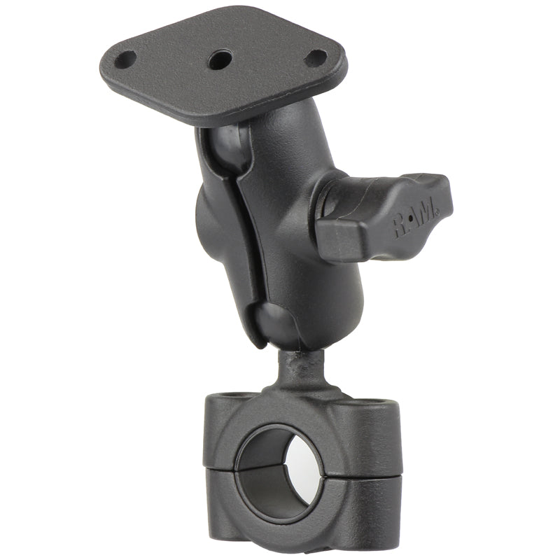 RAM Short Torque Mount with Diamond Base for 3/4" - 1" Handlebar / Rail