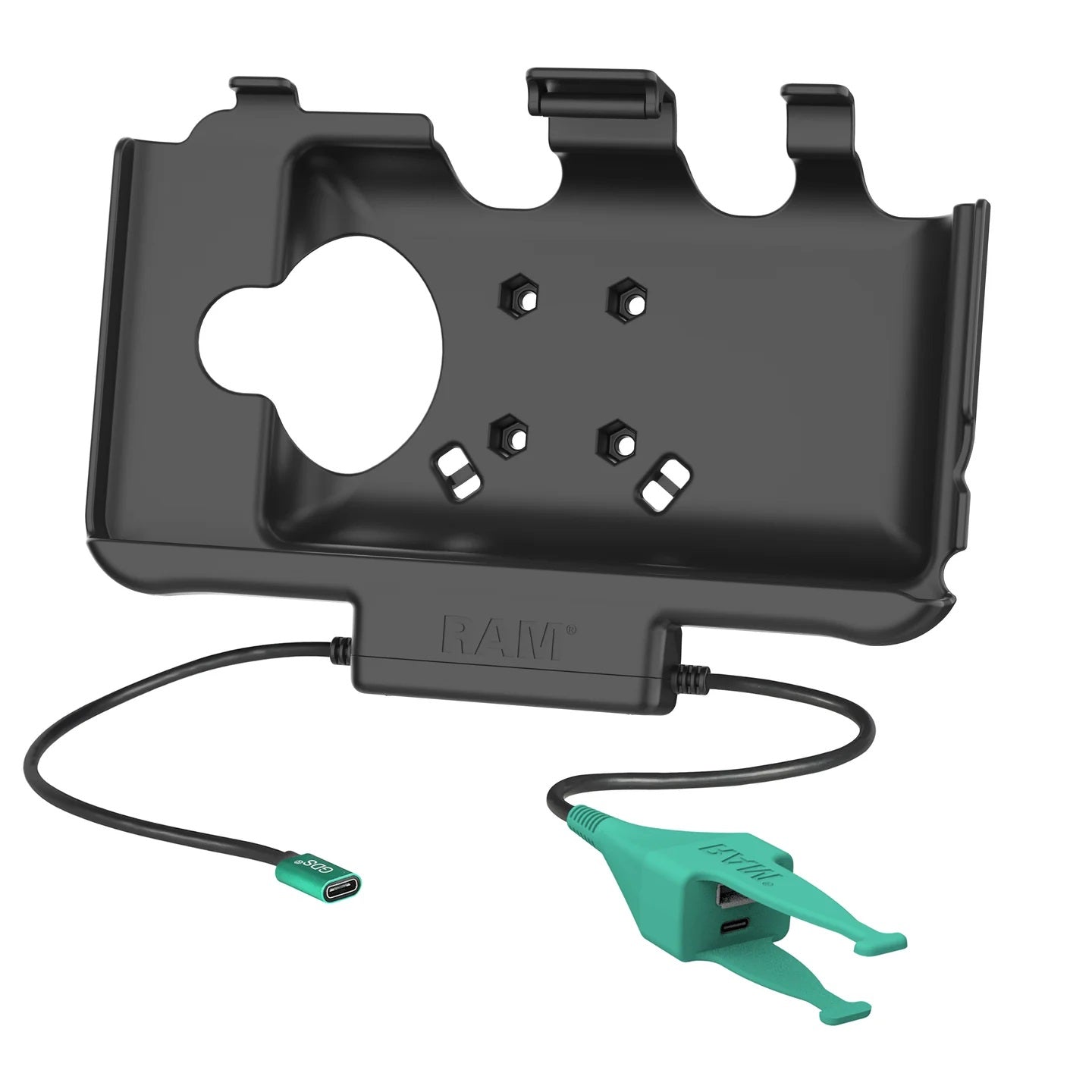 RAM USB-C Powered Dock + USB-C & USB-A Data for Samsung Tab Active5 & 3