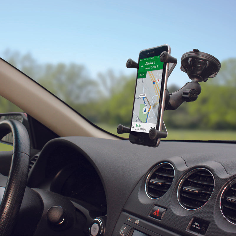 RAM X-Grip Large Phone Mount with Low-Profile Suction Cup | RAP-B-166-2-UN10U