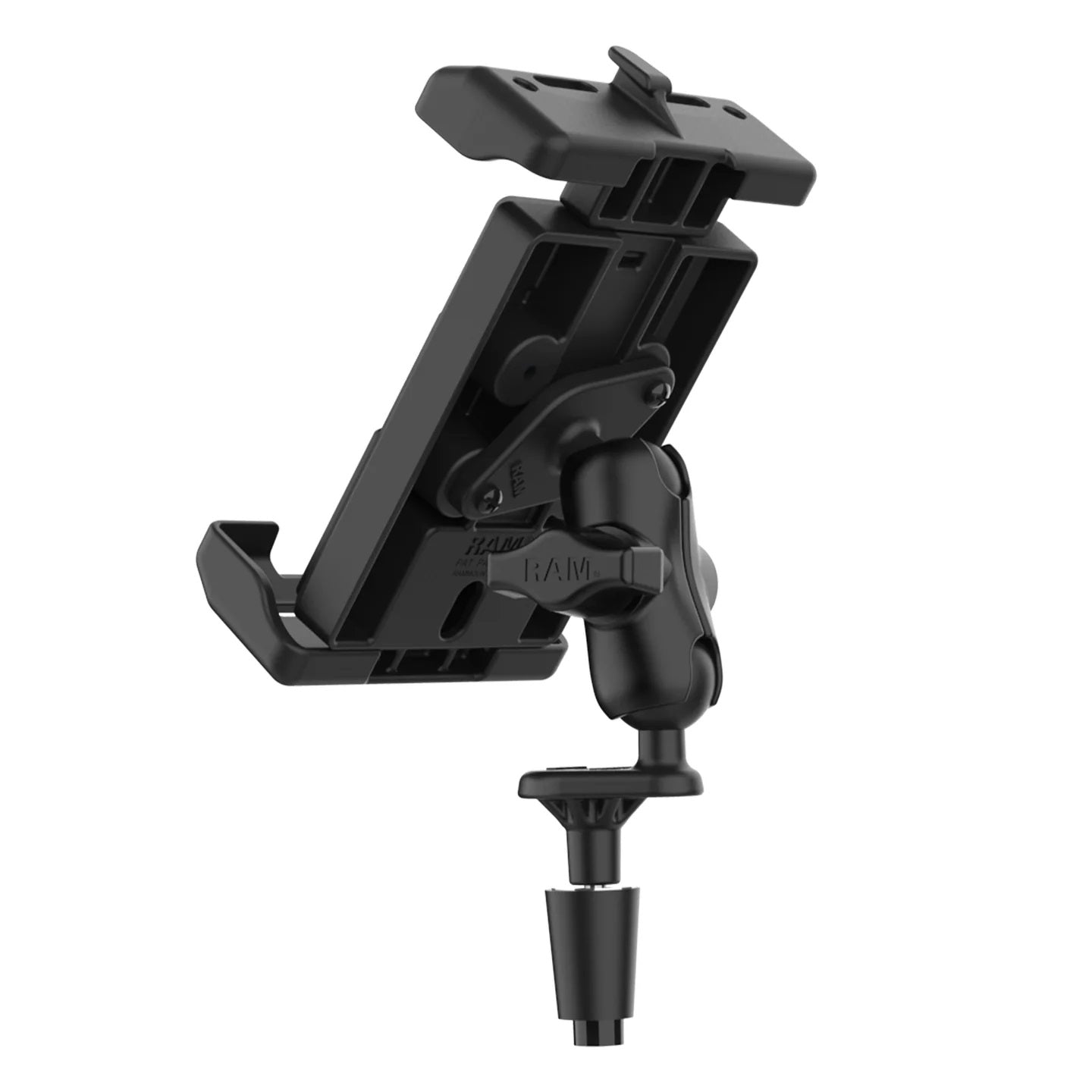 RAM® Quick-Grip™ Pro XL Motorcycle Fork Stem Phone Mount – Short Arm