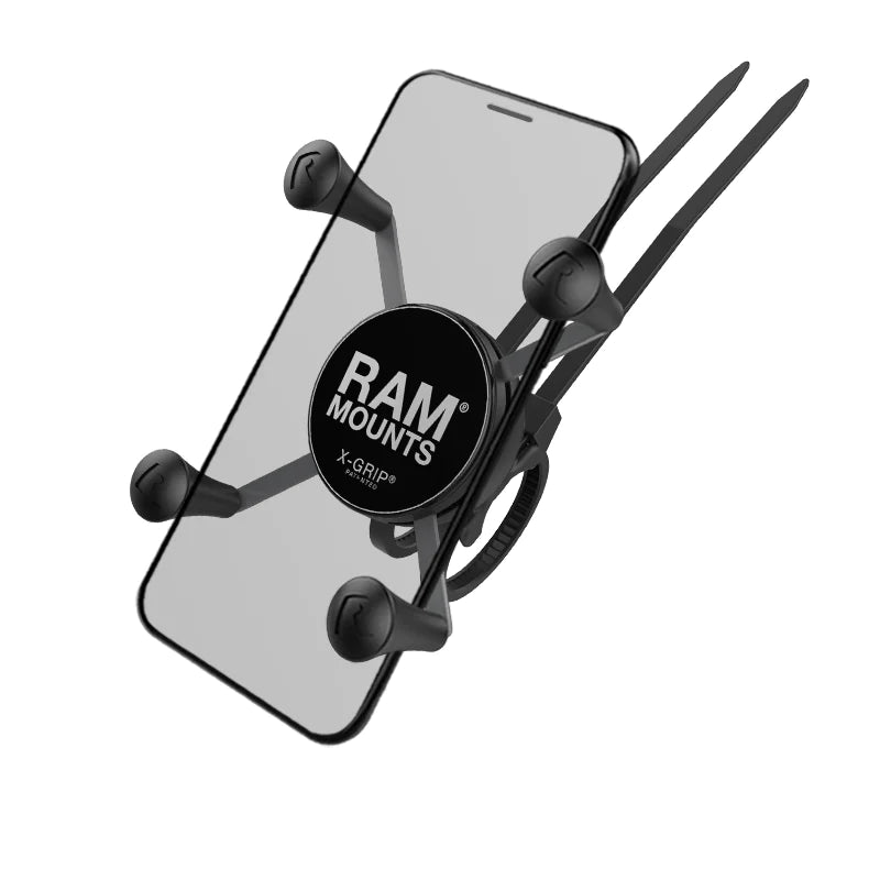 Universal X-Grip Bicycle Phone Mount with EZ-On/Off™ Strap Base – Fits Most Smartphones (RAP-274-1-UN7U)