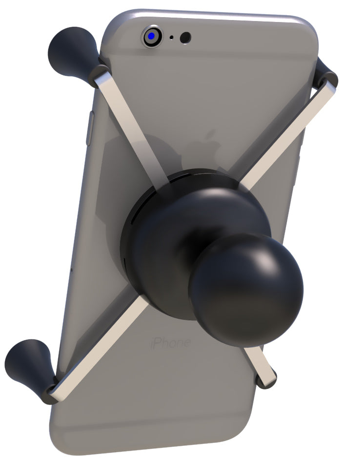 RAM X-Grip Large Phone Holder with 1.5" Ball (C Size) – Rugged Universal Cradle for Large Smartphones