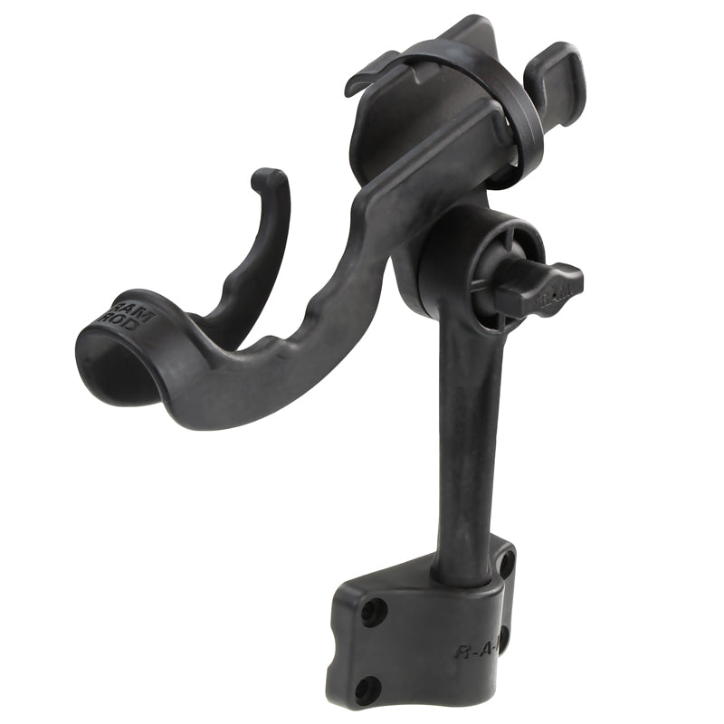 RAM ROD Fishing Rod Holder with 6" Spline Post and Bulkhead Mounting Base