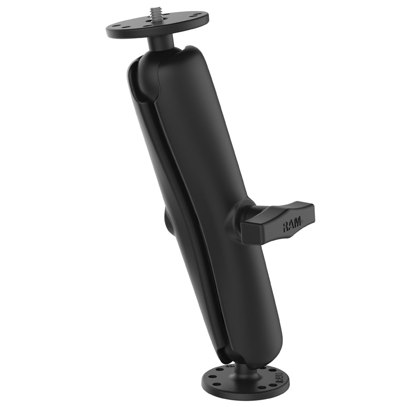 RAM Rugged 1.5" Ball Long Mount with 1/4"-20 Threaded Male Stud