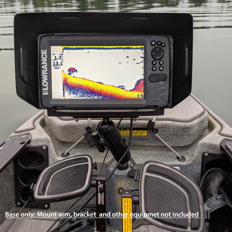 RAM Wedge Adapter Base for Scotty and Hobie Sail Port with 1.5" Ball