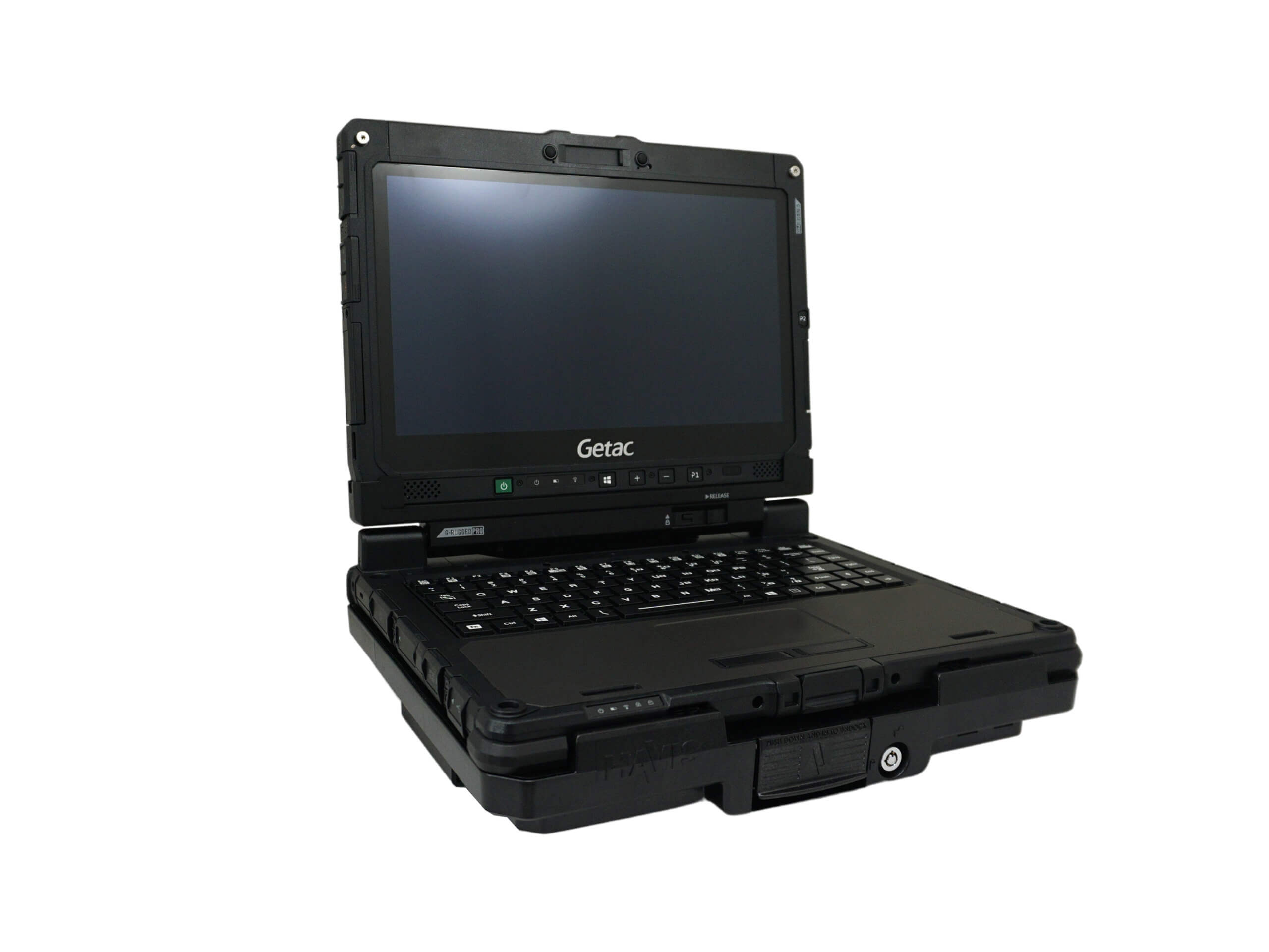 Havis Cradle For Getac K120 Convertible Laptop with Triple Pass-Thru Antenna Connections & External Power Supply