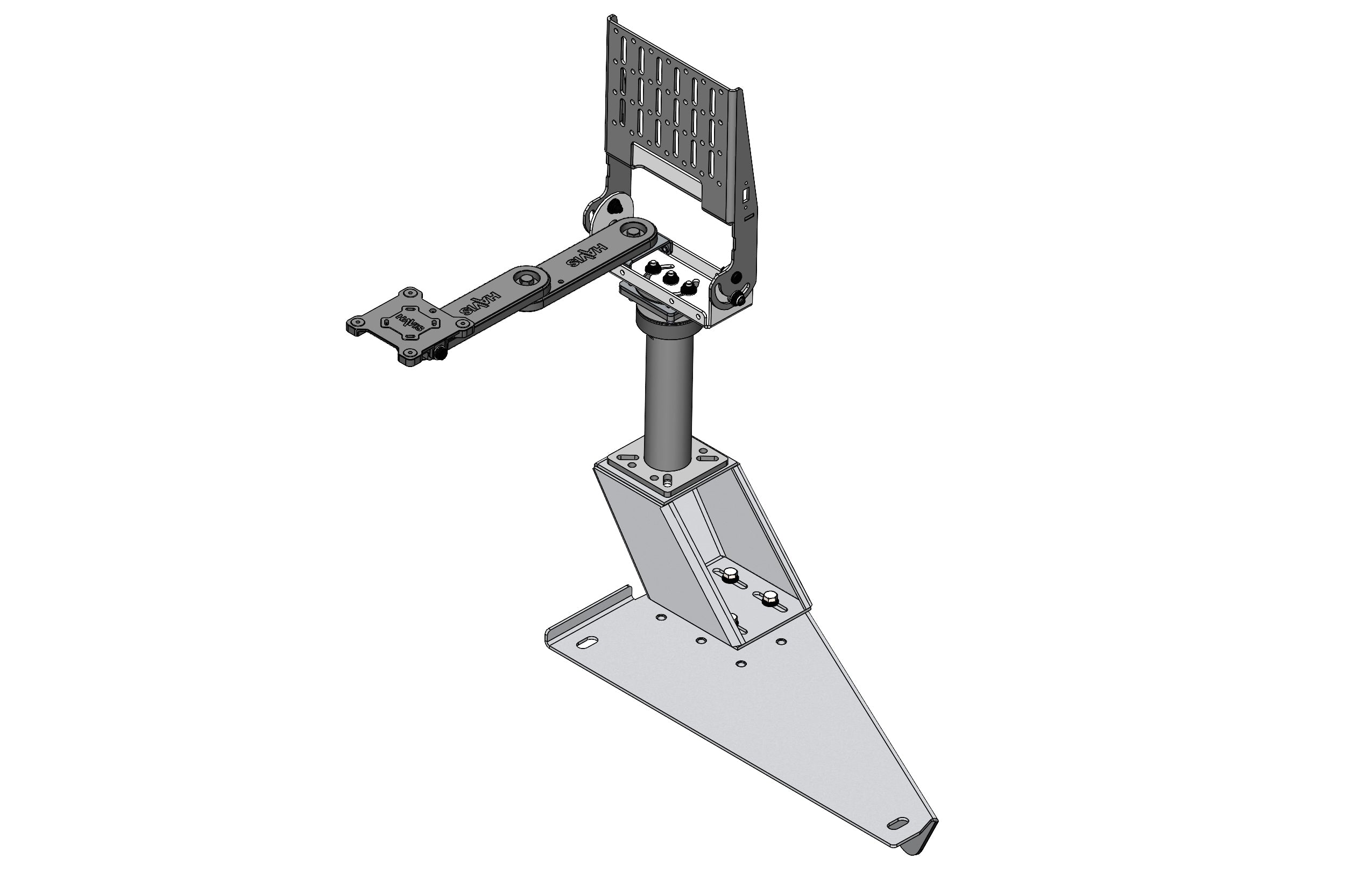 Havis Standard Tablet Pedestal Mount Package for Chevrolet Tahoe, Sierra & Silverado