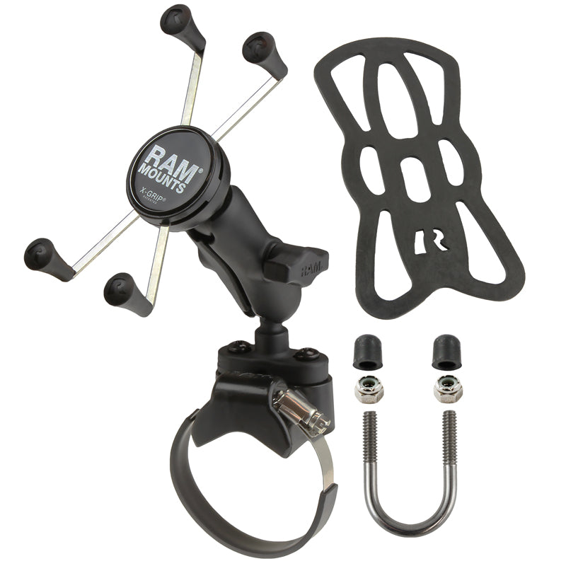 RAM X-Grip Large Phone Mount for ATV/UTV Roll Bars & Handlebars – Heavy-Duty Universal Off-Road Phone Holder