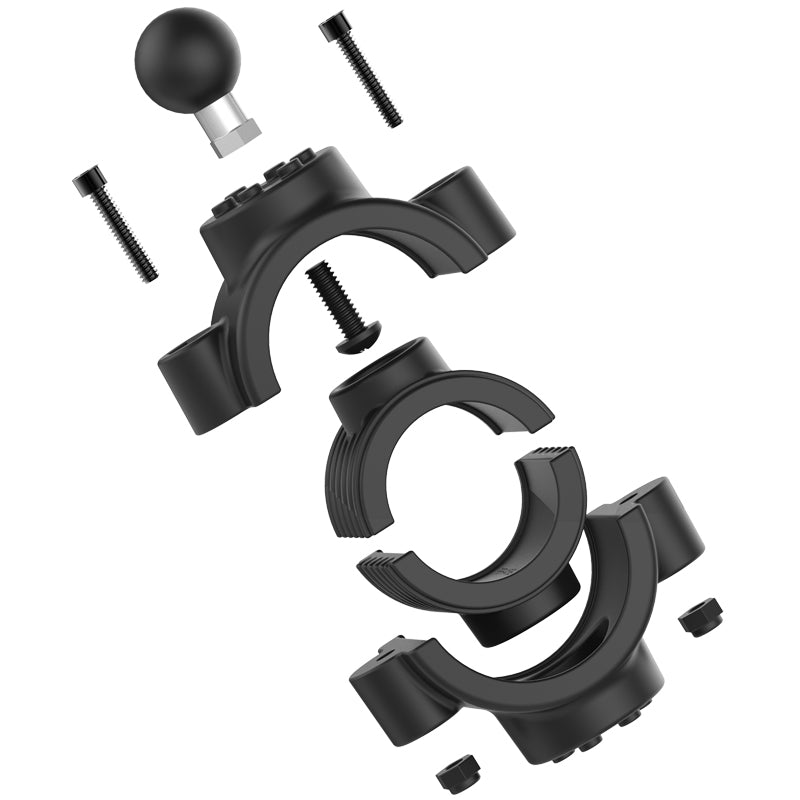 RAM Torque Rail Base for 1.5"–2" Diameter Rails with B Size 1" Ball | RAM-B-415-15-2U