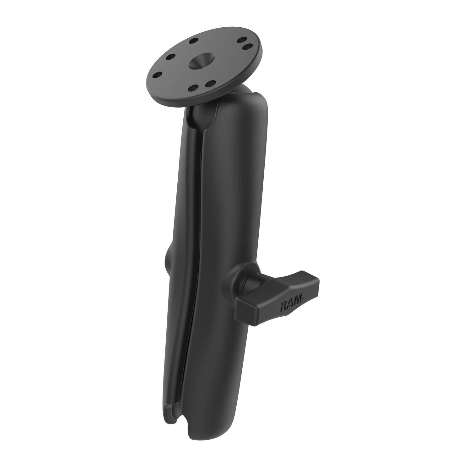 RAM® C-Size Long Double Socket Arm with 2.5" Round AMPS Ball Base
