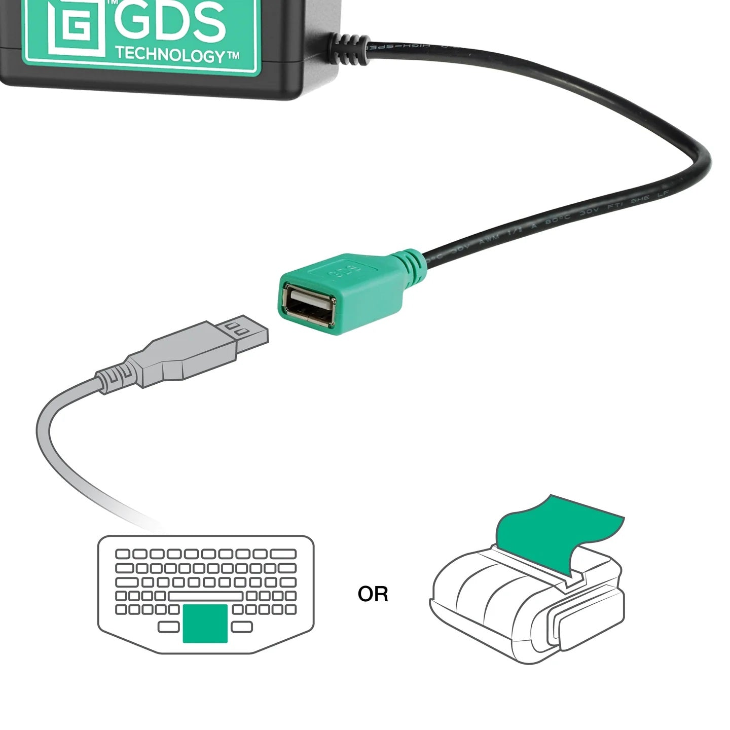 RAM GDS Tough-Dock with Single USB-A for Samsung Tab A9+ Tablet