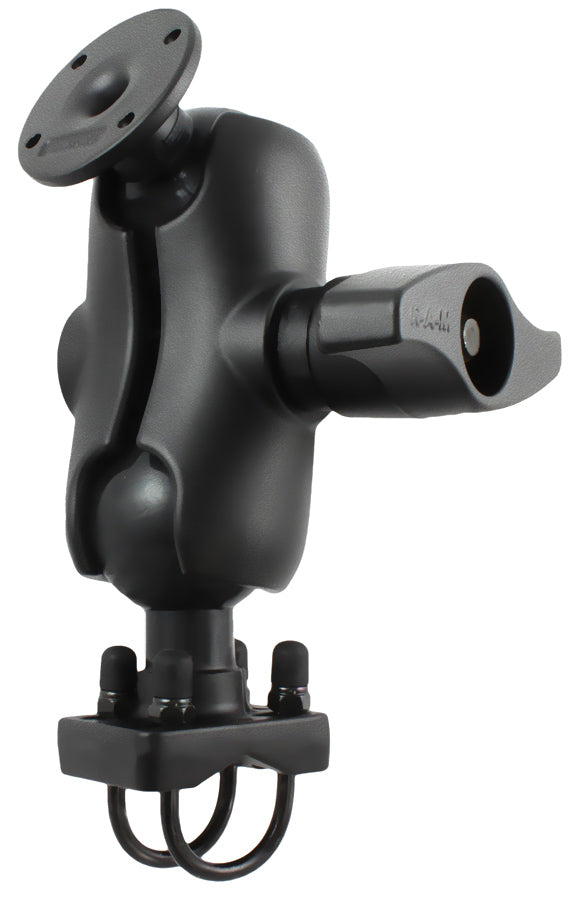 RAM Double U-Bolt Rail 2.25" Ball Mount with 2.5" Round AMPS Plate - D Size