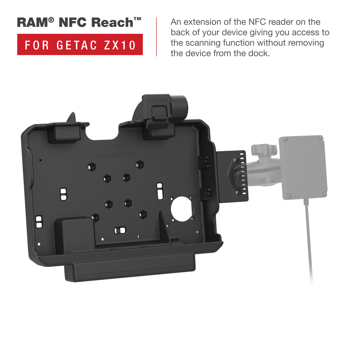 RAM Form-Fit Tablet Holder for Getac ZX10 – RAM-HOL-GE4U