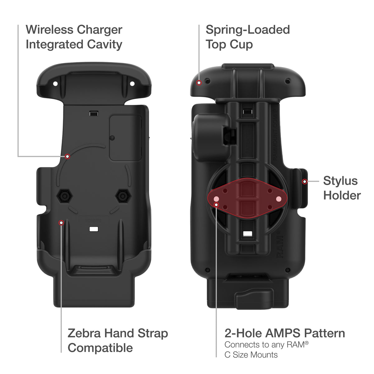 RAM Form-Fit Holder for Zebra TC73 & TC78 – RAM-HOL-ZE17-NP-1U